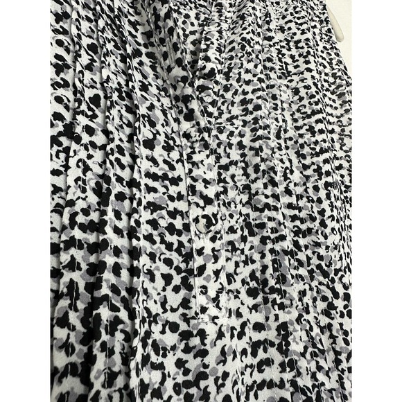 Nanette Lepore Women’s Sleeveless Tie Waist Animal Print Flare Dress Size 6 - Picture 5 of 7